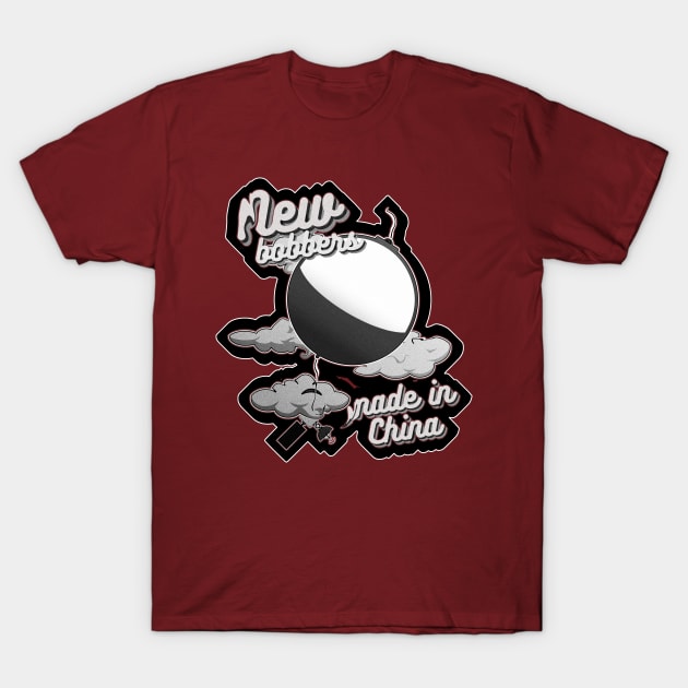 Bobber in a shape of balloon, black outline T-Shirt by GraphGeek